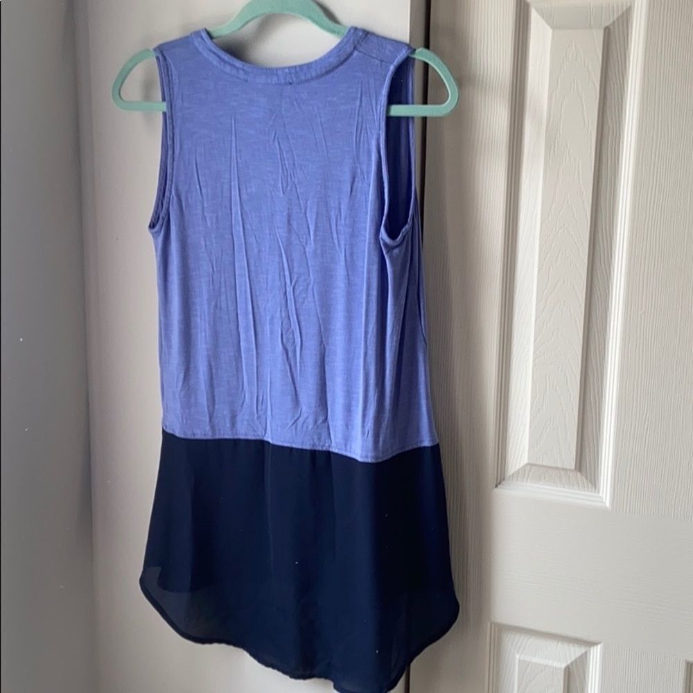 Sunday In Brooklyn Color Block Tunic Tank - Xs - image 3